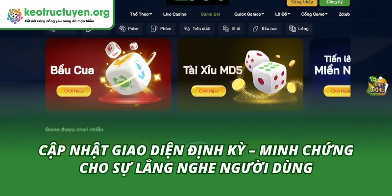Chính sách cập nhật giao diện của Sky88 định kỳ